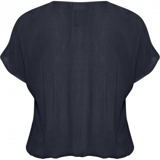 Kaffe Curve Ami Stanley Къс ръкав Среднощно морско синьо - Тениски - 