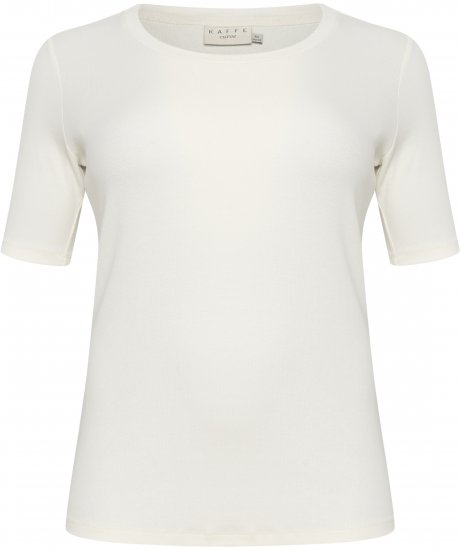 Kaffe Curve Carina Тениска Chalk - Тениски - 
