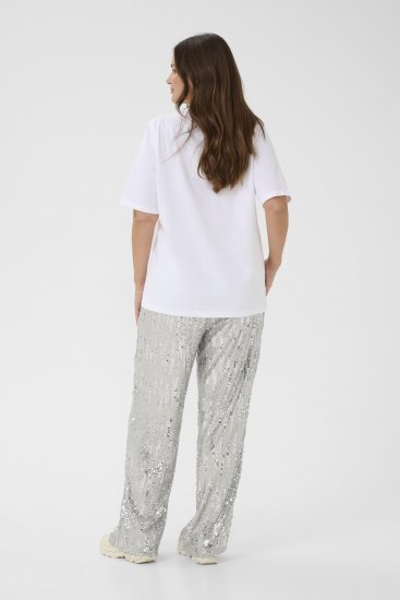 Kaffe Curve Chari T-Shirt Optical White - Тениски - 