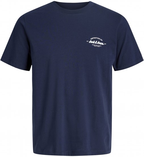 Jack & Jones Brandon T-Shirt Blue - Тениски - мъжки тениски големи размери