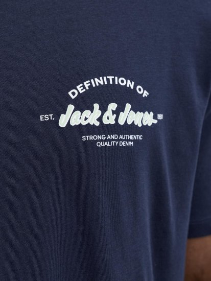Jack & Jones Brandon T-Shirt Blue - Тениски - мъжки тениски големи размери