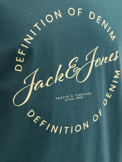 Jack & Jones Grayson Тениска Тюркоаз - Тениски - мъжки тениски големи размери
