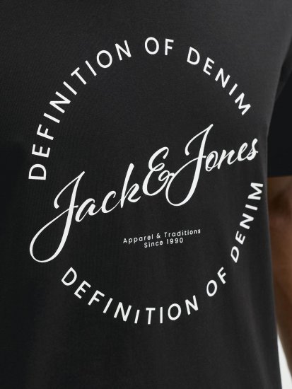 Jack & Jones Grayson Тениска Черен - Тениски - мъжки тениски големи размери