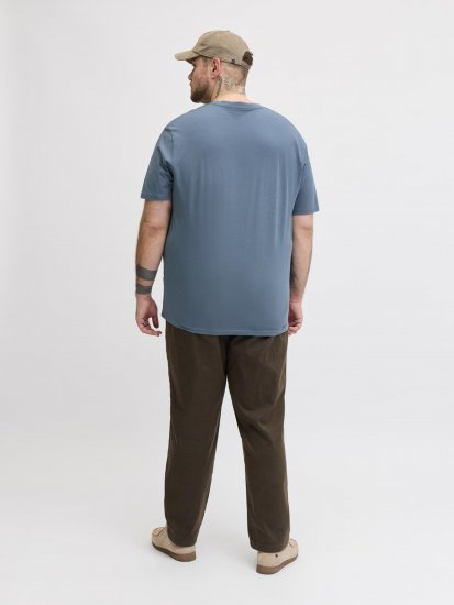 Jack & Jones Edenver T-Shirt Blue - Тениски - мъжки тениски големи размери