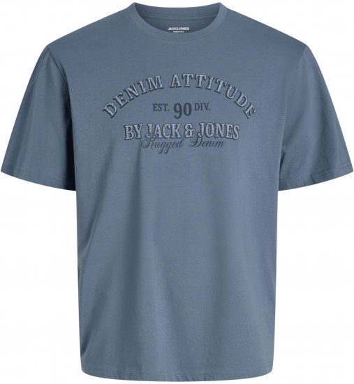 Jack & Jones Edenver T-Shirt Blue - Тениски - мъжки тениски големи размери