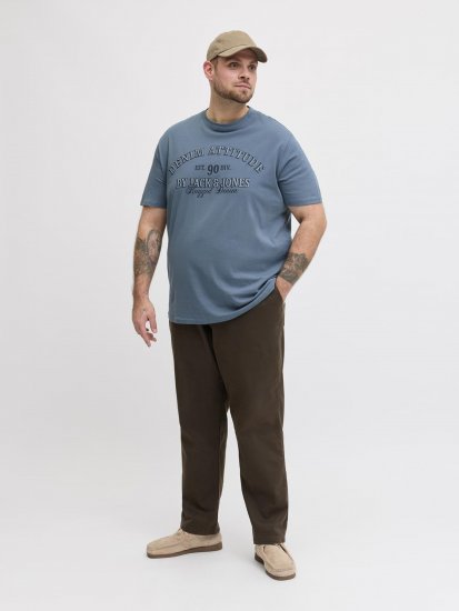 Jack & Jones Edenver T-Shirt Blue - Тениски - мъжки тениски големи размери
