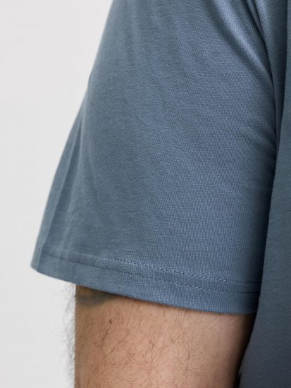 Jack & Jones Edenver T-Shirt Blue - Тениски - мъжки тениски големи размери