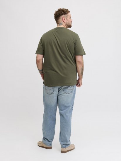Jack & Jones Edenver T-Shirt Khaki - Тениски - мъжки тениски големи размери