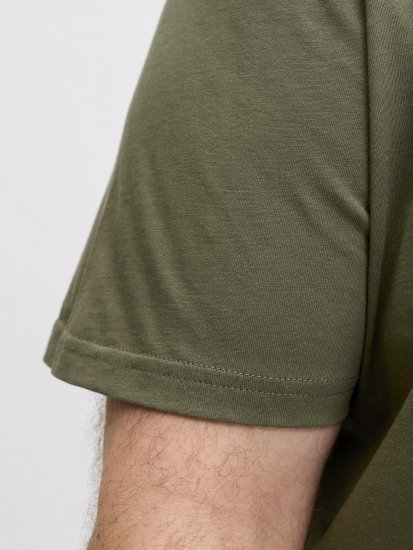 Jack & Jones Edenver T-Shirt Khaki - Тениски - мъжки тениски големи размери