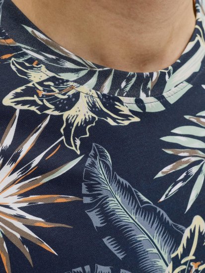 Jack & Jones Honolulu T-Shirt Navy - Тениски - мъжки тениски големи размери