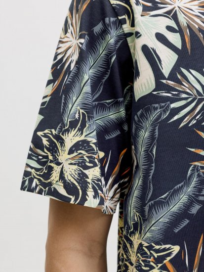 Jack & Jones Honolulu T-Shirt Navy - Тениски - мъжки тениски големи размери