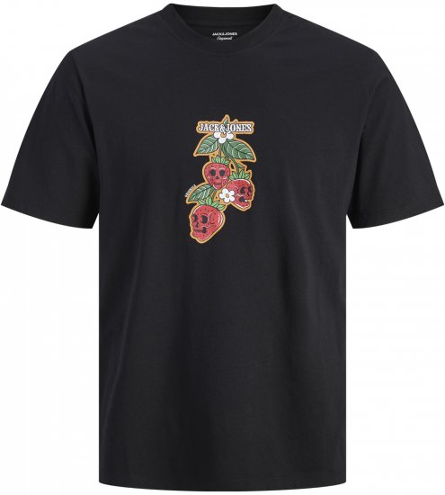 Jack & Jones Catskills Тениска Черна - Тениски - мъжки тениски големи размери