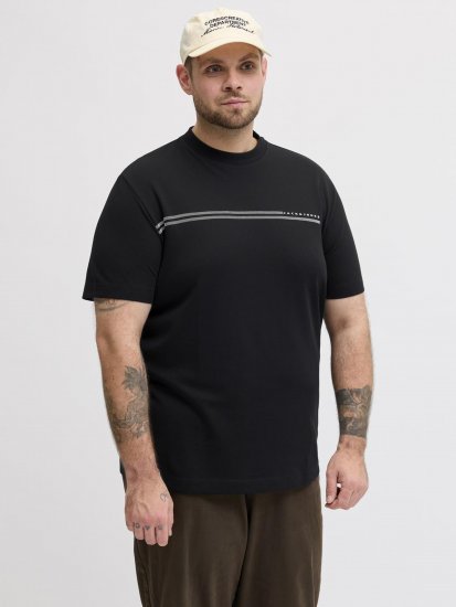 Jack & Jones Cofusion T-Shirt Black - Тениски - мъжки тениски големи размери