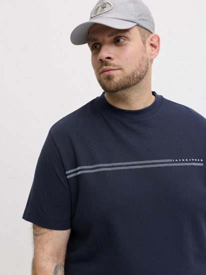 Jack & Jones Cofusion T-Shirt Navy - Тениски - мъжки тениски големи размери