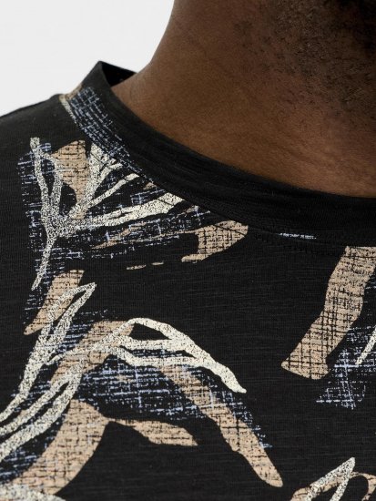 Jack & Jones Montauk T-Shirt Black - Тениски - мъжки тениски големи размери
