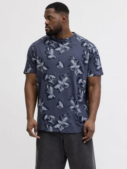 Jack & Jones Montauk T-Shirt Blue - Тениски - мъжки тениски големи размери