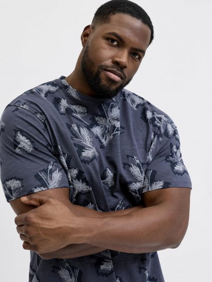 Jack & Jones Montauk T-Shirt Blue - Тениски - мъжки тениски големи размери
