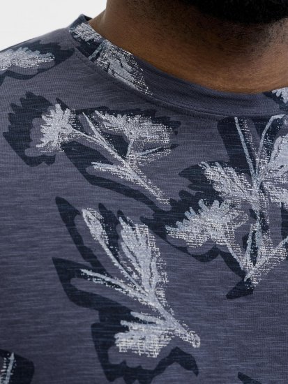 Jack & Jones Montauk T-Shirt Blue - Тениски - мъжки тениски големи размери