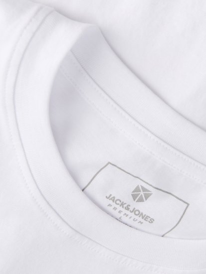 Jack & Jones Blaneo Short Sleeve T-Shirt White - Тениски - мъжки тениски големи размери