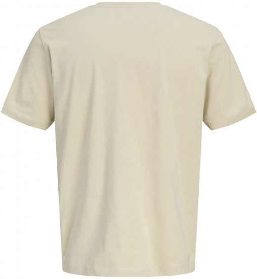 Jack & Jones Blaneo Short Sleeve T-shirt Beige - Тениски - мъжки тениски големи размери