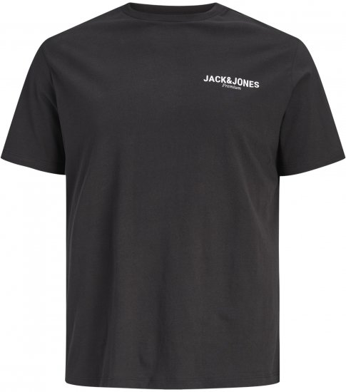 Jack & Jones Oscar T-Shirt Black - Тениски с щампа - Тениски с щампа големи размери