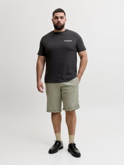 Jack & Jones Oscar T-Shirt Black - Тениски с щампа - Тениски с щампа големи размери