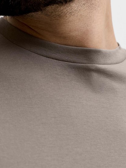Jack & Jones Oscar T-Shirt Grey - Тениски с щампа - Тениски с щампа големи размери