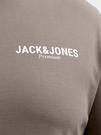 Jack & Jones Oscar T-Shirt Grey - Тениски с щампа - Тениски с щампа големи размери
