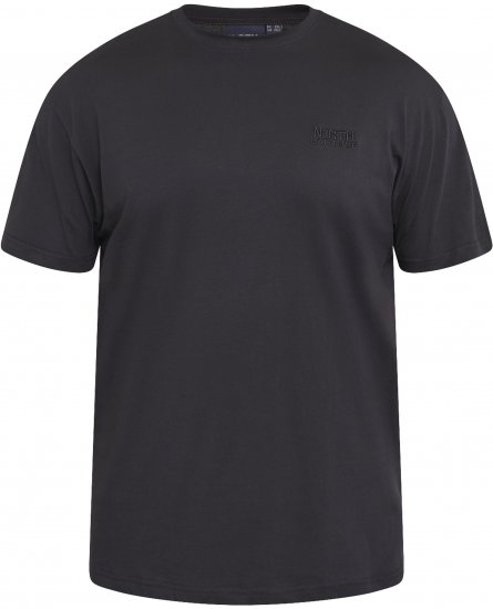 North Latitude 61165 Тениска С Принт На Гърба Черно - Тениски - мъжки тениски големи размери