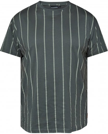 North Latitude 61319 Райе Тениска Тъмно Прашно Зелено - Тениски - мъжки тениски големи размери