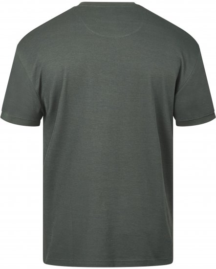 North Latitude 61324 Тениска С Текстура Тъмно Прашно Зелено - Тениски - мъжки тениски големи размери