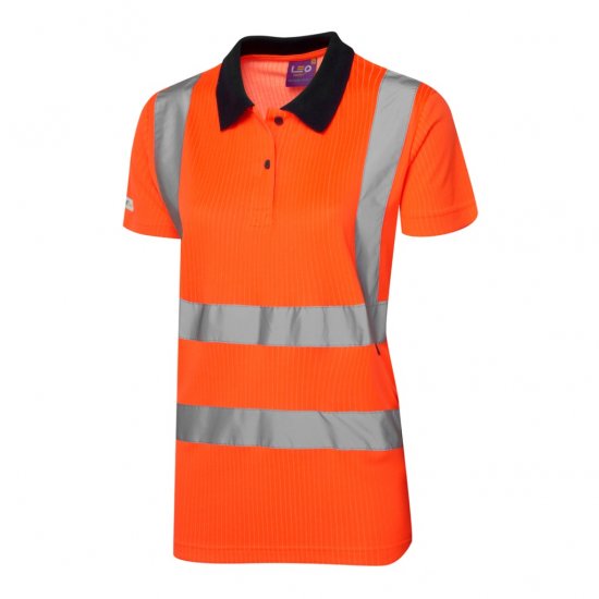 Leo Lana EcoViz Comfort Women's Polo Shirt Orange - Работно облекло - 