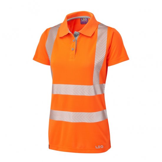 Leo Pippacott EcoViz Performance+ Women's Polo Shirt Orange - Работно облекло - 
