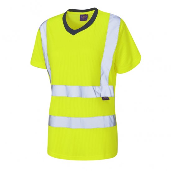Leo Belstone EcoViz Comfort Women's T-Shirt Yellow - Работно облекло - 
