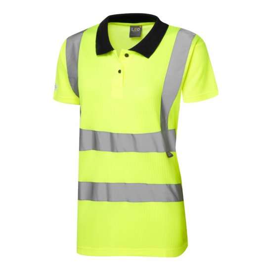 Leo Lana EcoViz Comfort Women's Polo Shirt Yellow - Работно облекло - 
