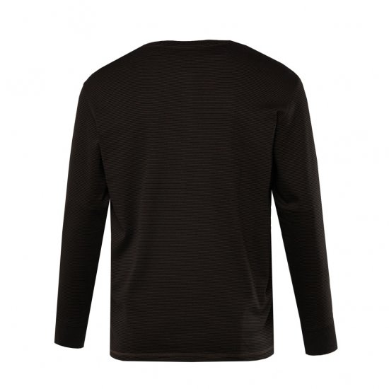 JP1880 T-Shirt Henley Long Sleeve Striped Brown TALL - МЪЖКО ОБЛЕКЛО MT-6XLT - дрехи за високи мъже
