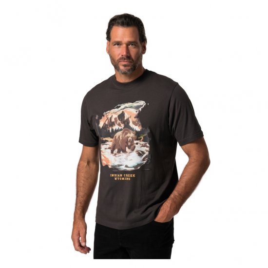 JP1880 T-Shirt Indian Creek Anthracite TALL - МЪЖКО ОБЛЕКЛО MT-6XLT - дрехи за високи мъже