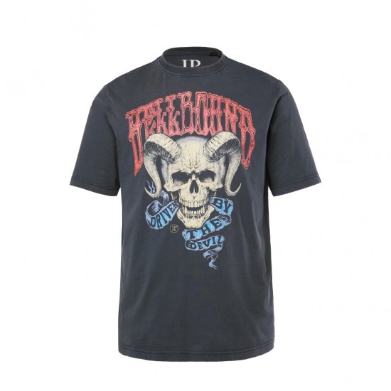 JP1880 T-Shirt Driven By The Devil Black - Тениски - мъжки тениски големи размери