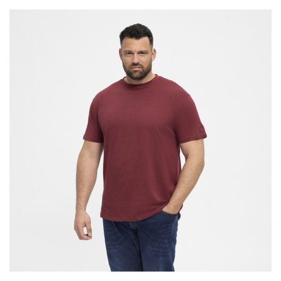 North Latitude T-Shirt O-Neck Bordeaux - Тениски - мъжки тениски големи размери