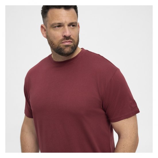 North Latitude T-Shirt O-Neck Bordeaux - Тениски - мъжки тениски големи размери