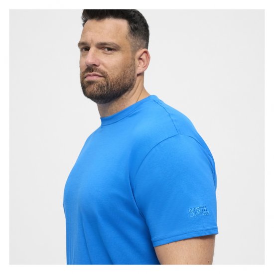 North Latitude T-Shirt O-Neck Cobolt Blue - Тениски - мъжки тениски големи размери