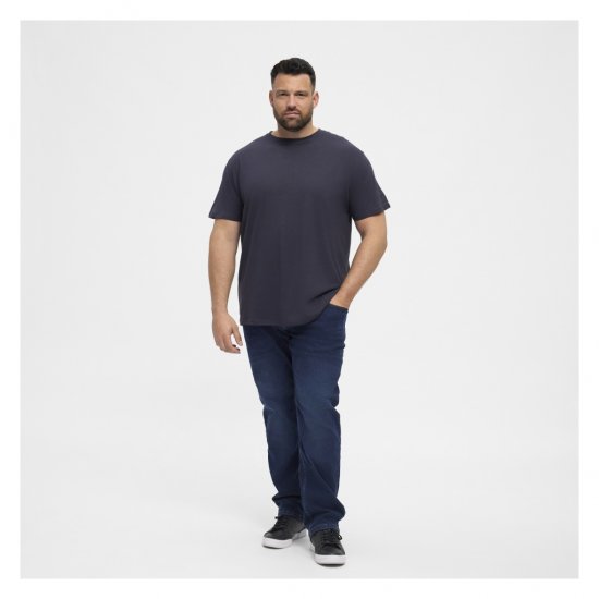 North Latitude T-Shirt O-Neck Navy Blue - Тениски - мъжки тениски големи размери