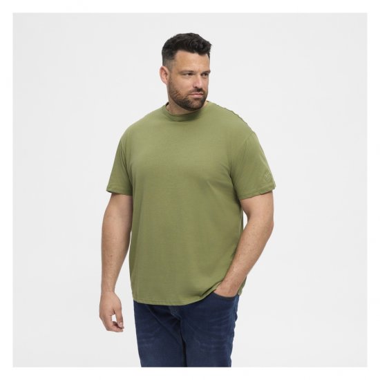 North Latitude T-Shirt O-Neck Olive Green - Тениски - мъжки тениски големи размери
