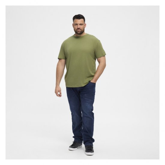North Latitude T-Shirt O-Neck Olive Green - Тениски - мъжки тениски големи размери