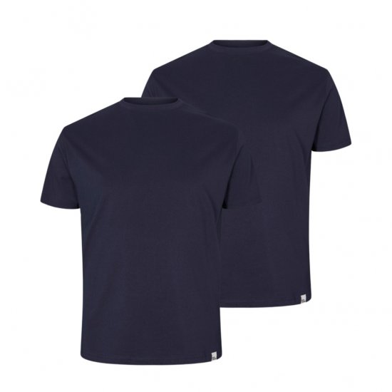 North Latitude Denim 2-Pack T-Shirt Navy Blue - Тениски - мъжки тениски големи размери