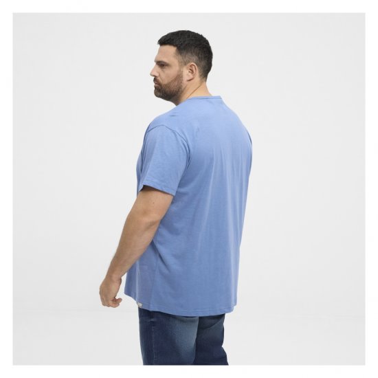 North Latitude Denim Printed Logo T-Shirt Dusty Blue - Тениски - мъжки тениски големи размери