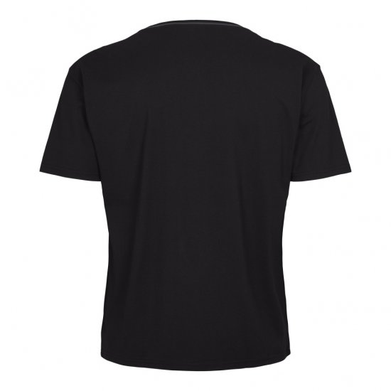 North Latitude Pyjama T-Shirt V-Neck Short Sleeve Black - Пижами - мъжки пижами големи размери