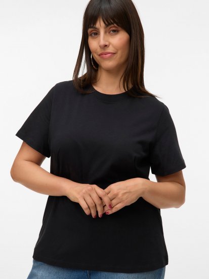 Vero Moda Paulina T-Shirt Black - Тениски - 