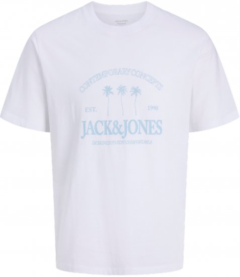 Jack & Jones Nantucket Тениска Бяла - Тениски - мъжки тениски големи размери
