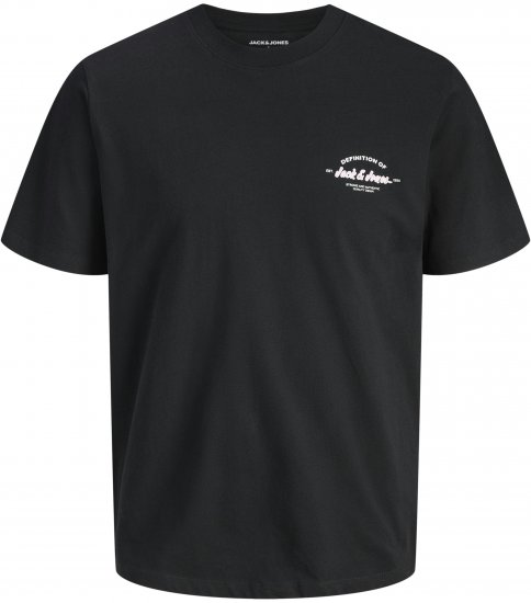 Jack & Jones Brandon T-Shirt Black - Тениски - мъжки тениски големи размери